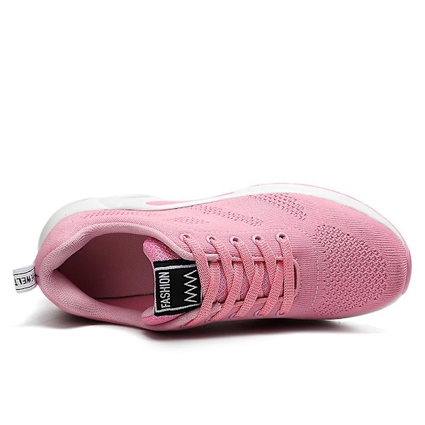 Air Cushion Sneakers för damer Shoes Damping Running Shoes 1727 Pink 42