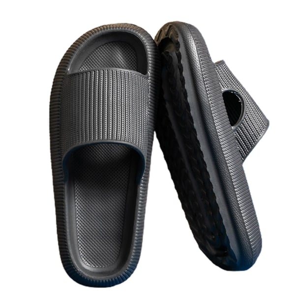 Summer Slides Tofflor Plattform Strandsandaler Unisex Tofflor Snabbtorkande Black 34-35