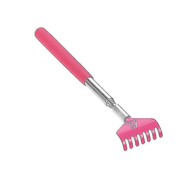Teleskopisk ryggmassager Behändig metallrygg Pink