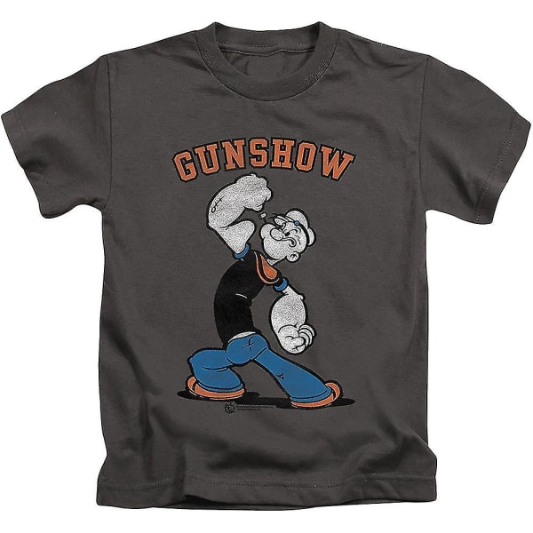 Ungdom Gunshow Popeye Shirt Kläder XXXL