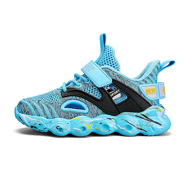 Pojkar Flickor Sneakers Andas löparskor Mode Sportskor 3C907 Blue 34