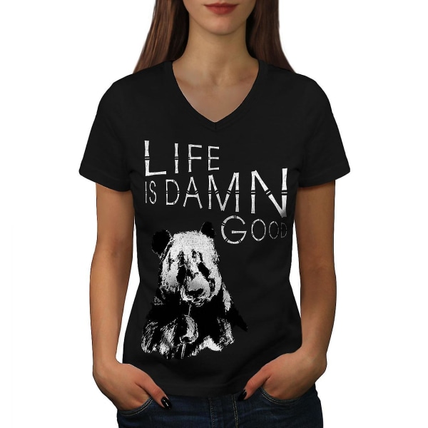 Life Is Damn Good Rolig T-shirt för kvinnor M