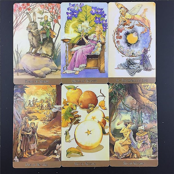 Viktorianska Fairy Tarotkort Däck Brädspelskort Lätt att bära Barn Pedagogisk leksak Familjevän Festkort44st Ts01