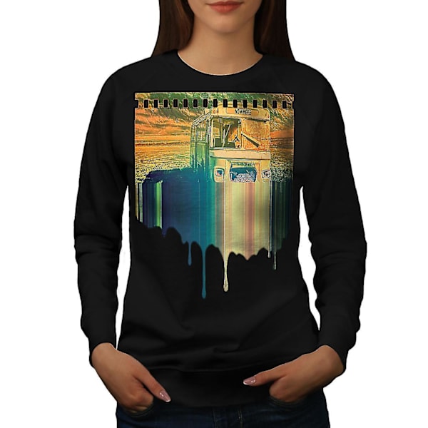 Res ingenstans Kvinnor Blacksweatshirt | Wellcoda L