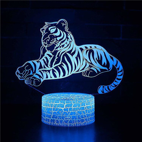 3D Illusion lampa 7 färger Optical Change Touch Light USB och fjärrkontroll Art Deco gör en romantisk