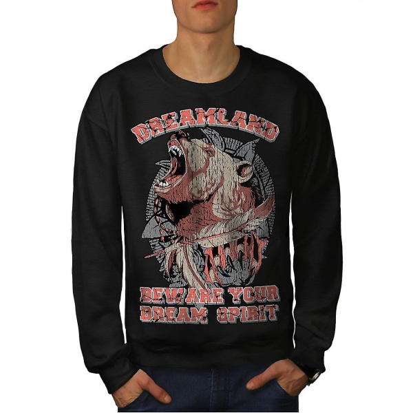 Dreamland Grizzly Men Blacksweatshirt L