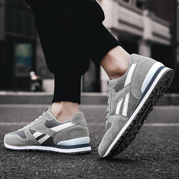 Herr Dam Sneakers Andas löparskor Mode Sportskor Yj8003 Gray 41