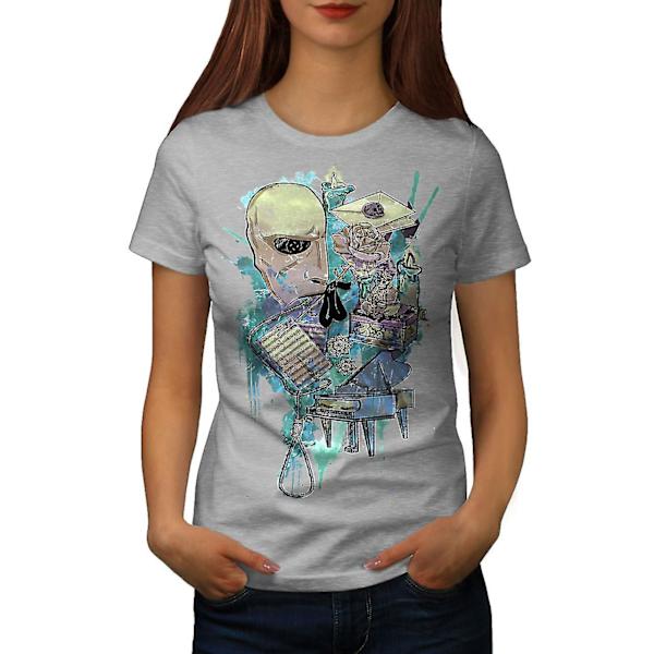 Art Mask Face Mode Dam Grå-skjorta 3XL