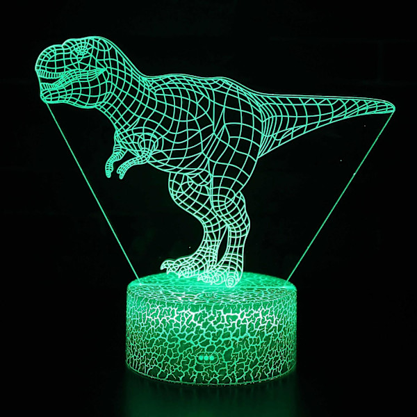 3D Illusion lampa 7 färger Optical Change Touch Light USB och fjärrkontroll Art Deco gör en romantisk