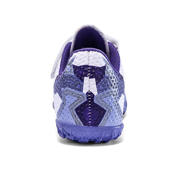 Fotbollsskor för barn Halkfria fotbollsskor Klossar Gräs Fotbollssneakers 2022 Purple 32