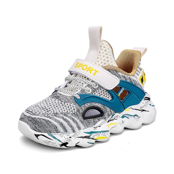 Pojkar Flickor Sneakers Andas löparskor Mode Sportskor 3C907 Beige 33