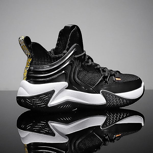 Basketskor för män Mode Halkfria sneakers Andas sportskor 2Lq8 Black 41