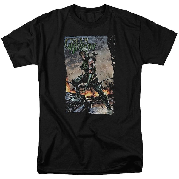 Eld och regn grön pil T-shirt XXL