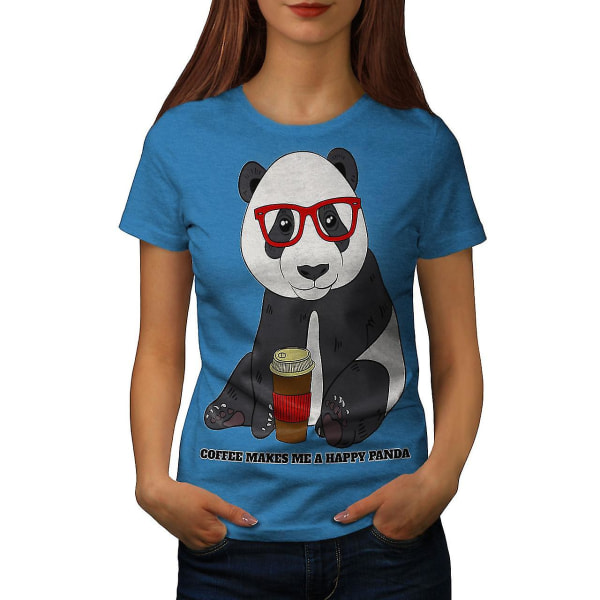 Kaffe Glad Panda Kunglig T-shirt för kvinnor XL