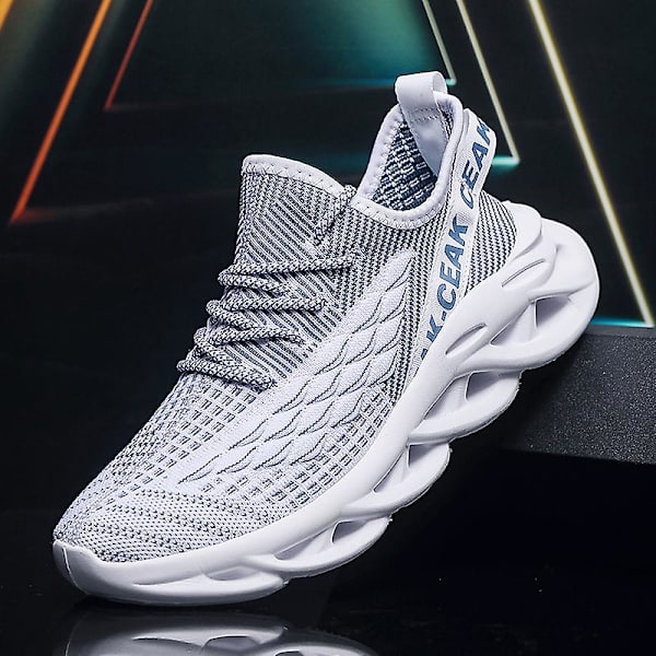 Herr Fly Weaving Sneakers Andas löparskor Mode Sportskor 3Al1023 White 40