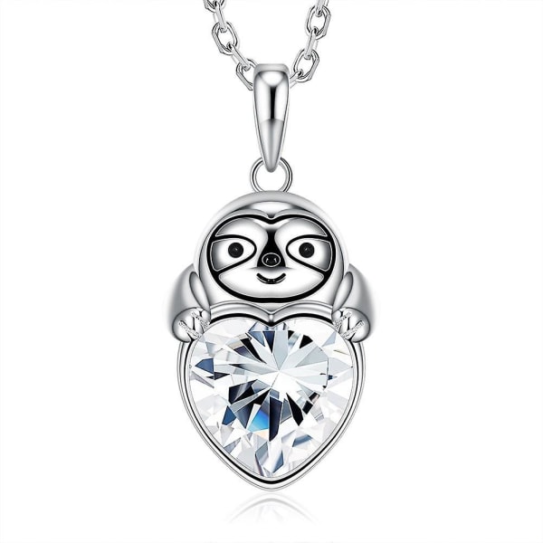 S925 Silver Sloth Halsband Pten0331