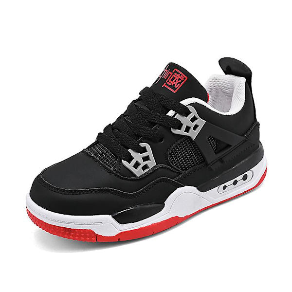 Barn Sneakers Andas Pojkar Flickor Skateboard Skor Löparskor Yj999 BlackRed 34
