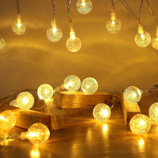 10ft 20 Led Globe String Lights Inomhus Utomhus Dekorativa Fairy Lights Varm Vit För Birthd