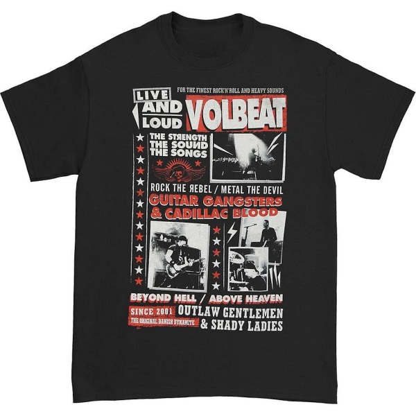 Volbeat Discography T-shirt S
