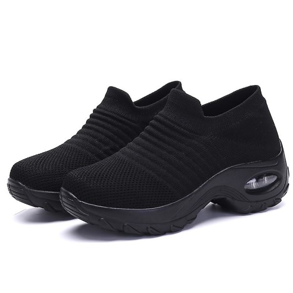 Damskor Mode lätta sneakers Air Cushion Shoes 1839 Black2 36