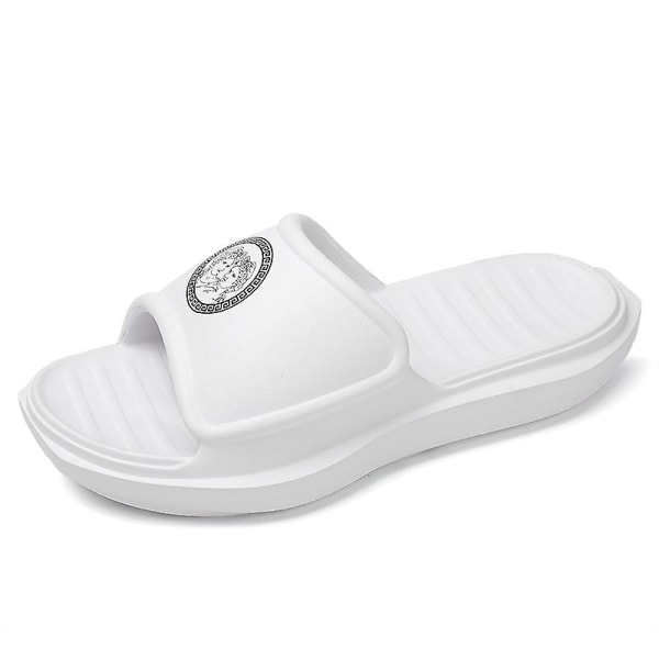 Strandtofflor för män Modesandaler Utomhus Halkfria inomhusskor 3Bs2192 White 40-41