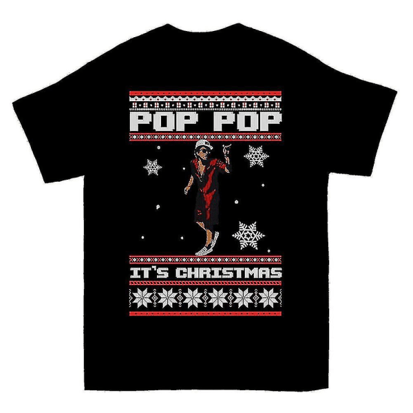 Billig Bruno Mars Pop Pop Ugly Christmas Sweater T-shirt M