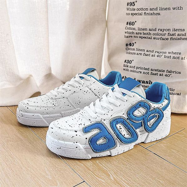 Herrskor Halkfritt Mode Sport Löparskor Sneakers K806 Blue 44