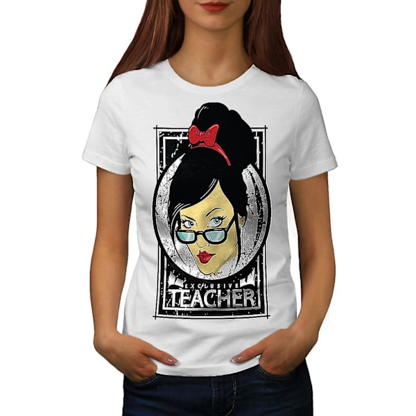 Lärarflicka Förför sexiga kvinnor Whitet-shirt 3XL
