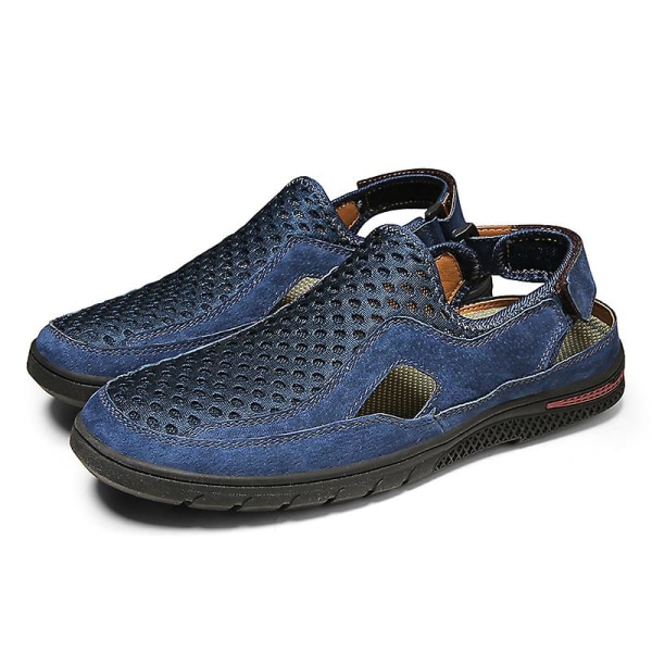 Herrskor Mesh sandaler Andas utomhus casual 6041 Blue 44