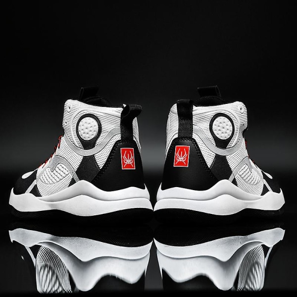 Barnbasketskor Mode Halkfria sneakers Andas sportskor 033 WhiteBlack 37