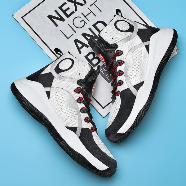 Barnbasketskor Mode Halkfria sneakers Andas sportskor 033 WhiteBlack 31