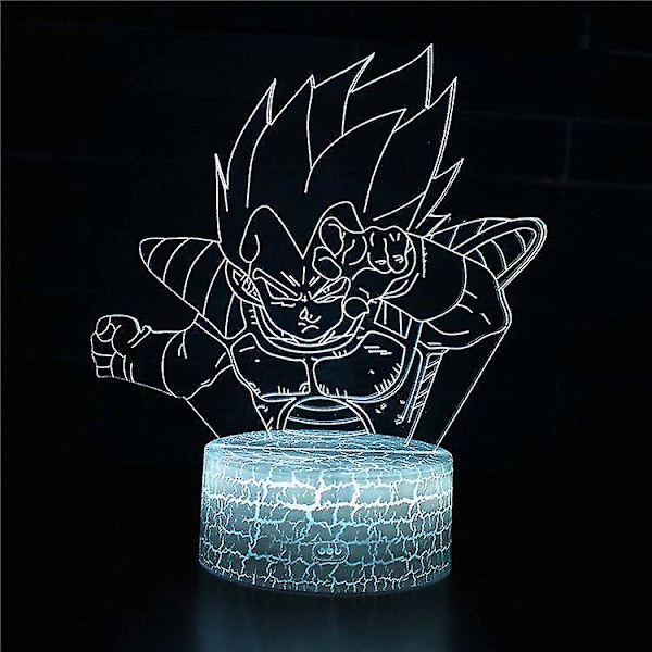 3D Illusion lampa 7 färger Optical Change Touch Light USB och fjärrkontroll Art Deco gör en romantisk