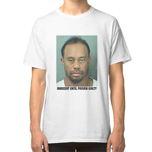 Tiger Woods Mugshot T-shirt Kläder XL