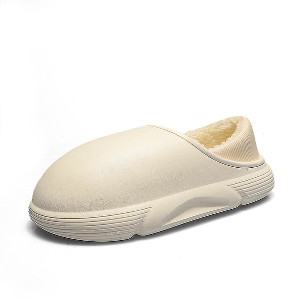 Män Kvinnor Bomulttofflor Modesandaler Utomhus Halkfria Inomhusskor Yj5750 Beige 42-43