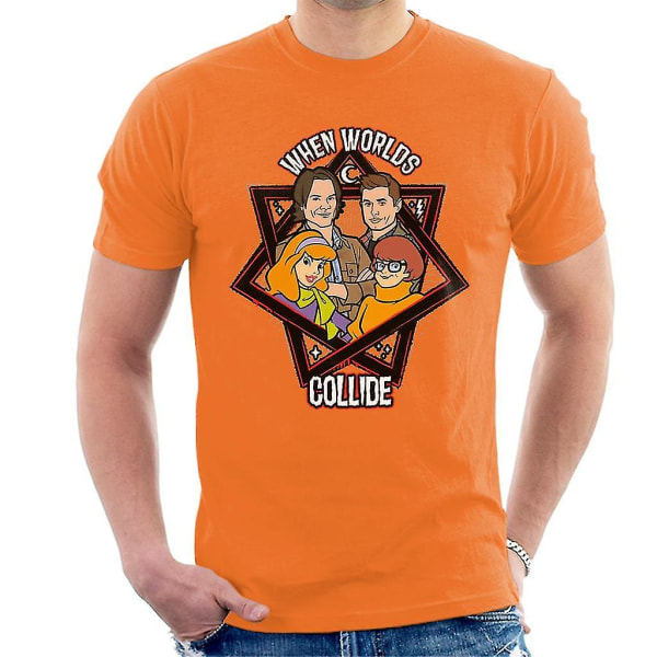 Scoobynatural When Worlds Collide T-shirt för män