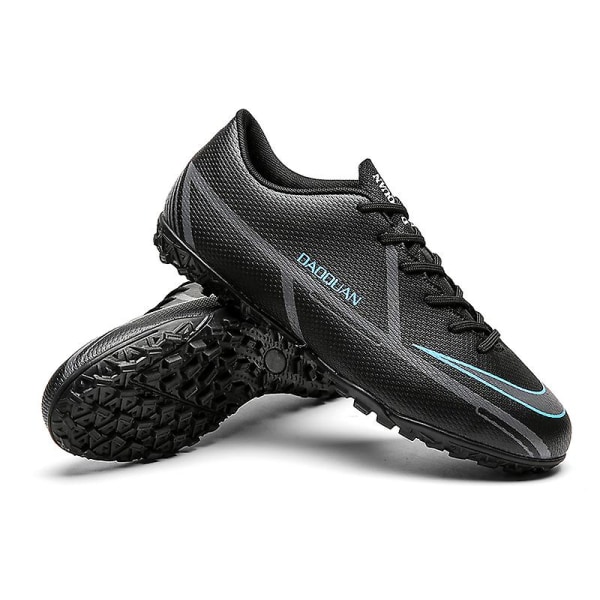 Fotbollsskor för män Halkfria fotbollsskor Klossar Gräs Fotbollssneakers Yjt2202 Black 39