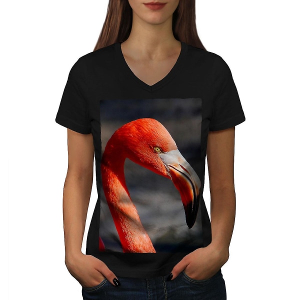 Flamingo Face Wild Women T-shirt 3XL