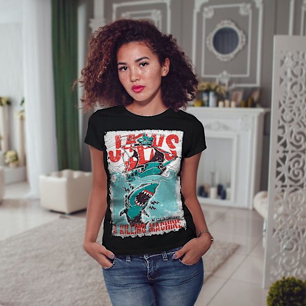 Jaws Killing Machine T-shirt för kvinnor M