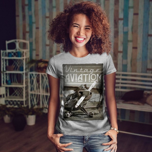 Vintage Aviation Women T-shirt 3XL