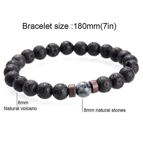 Men Blet St Bead Buddha Blet Chakra Lava St Diffuser Blets Men Smycken
