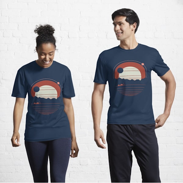 Solitude Active T-shirt Navy L_Front