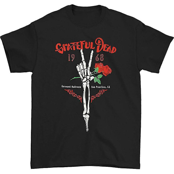Grateful Dead Skeleton Peace Fingers T-shirt M
