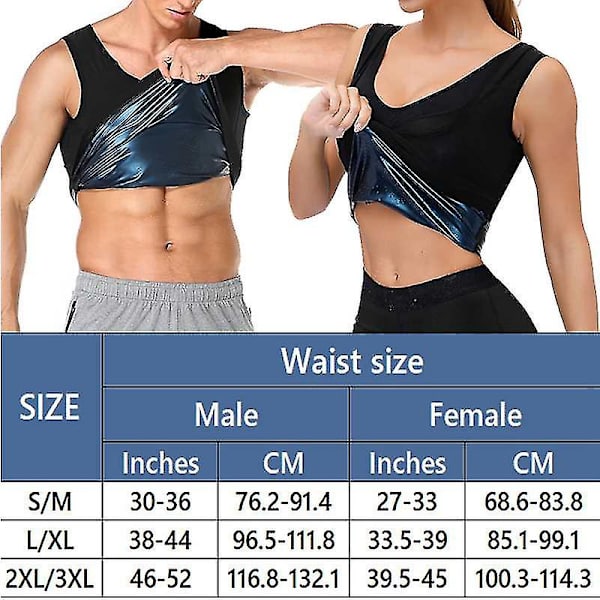 Lequeen Män Neopren Svett Bastuväst Waist trainer Slimming Body Shapers Väst Shapewear Korsett Gym Underkläder Dam Fat Burn Linne,väst Dam 4XL to 5XL