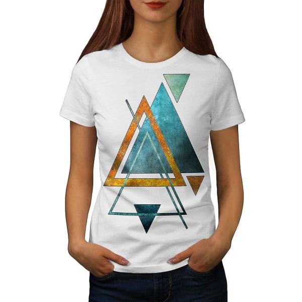 Abstrakt triangel för kvinnor T-shirt L