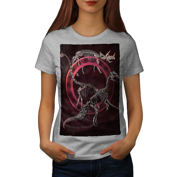 Dinosaur Skeleton Women T-shirt XL