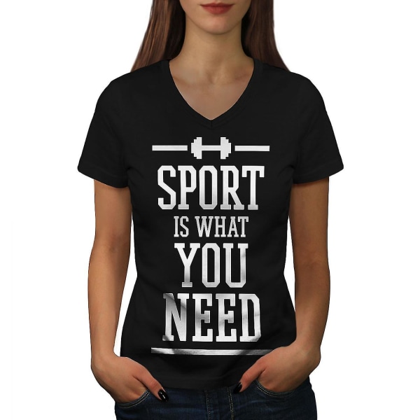 Behöver Sport Workout Rolig T-shirt för kvinnor 3XL