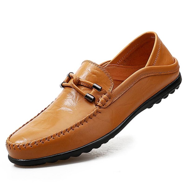 Casual för män Mode Bekväm Loafer 2C2050 LightBrown 47