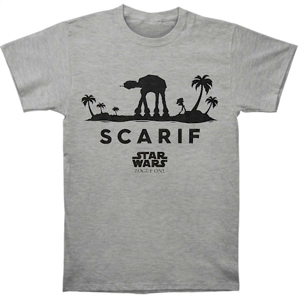 Star Wars Rogue One At-At Silhouette Scarif T-shirt XL