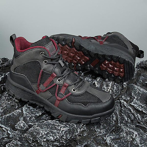 Vandringsskor för herr Andas Sneakers Halkfria utomhusskor 762 Gray 44