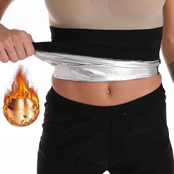 Dam Neoprenfri Waist trainer Korsett Topp Svetttrimmer Bälte Slimming Slida Viktminskning Svett Bastu Effekt Body Shaper 2021,silver L to XL